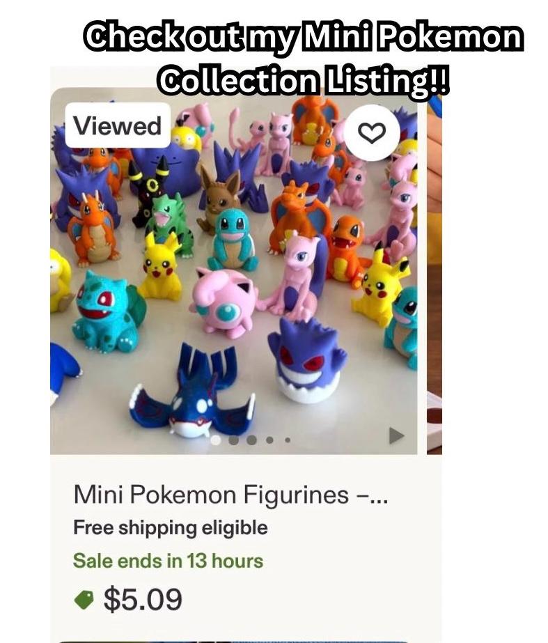 Mew & Mewtwo Evolution Set – Pokemon 3D Printed Figures, Mewtwo Figure, Mew Figure, Desk Decor, Anime Gift, Gamer Room Decor