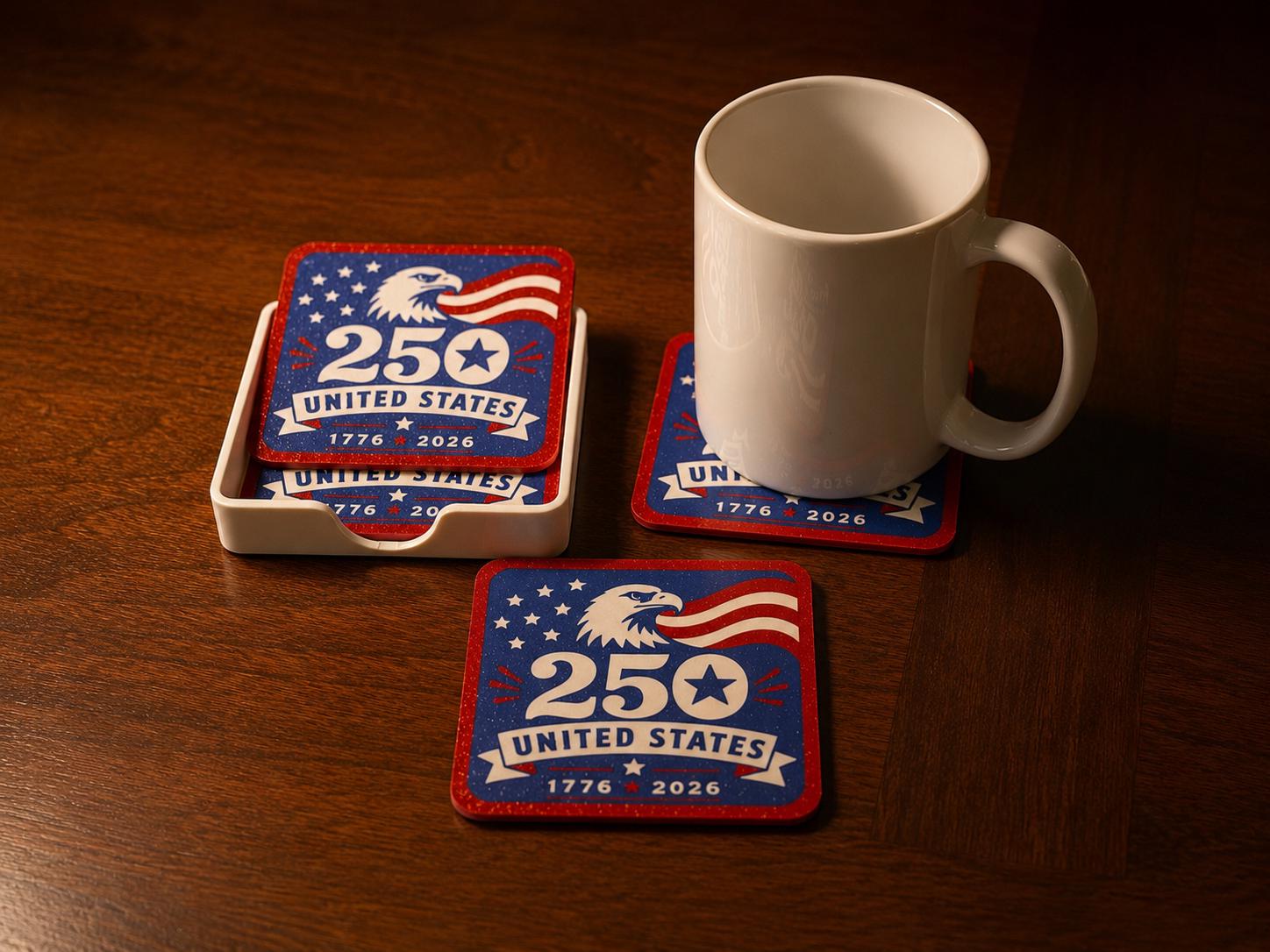 America 250th Anniversary Coasters
