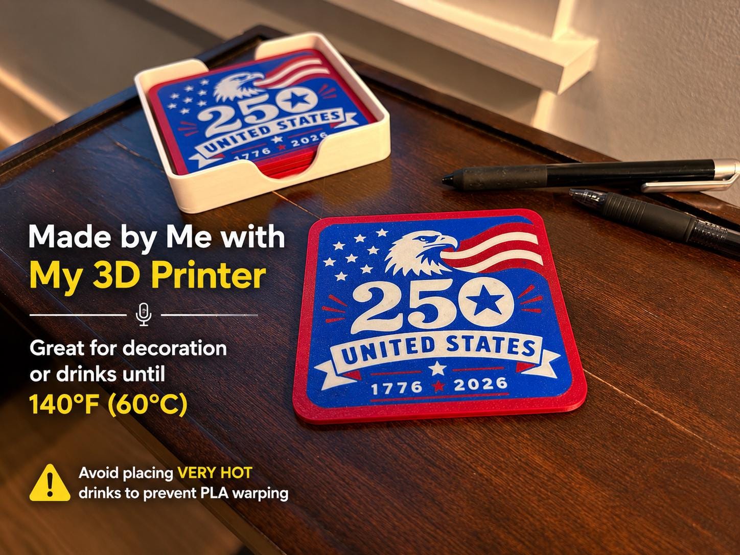 America 250th Anniversary Coasters