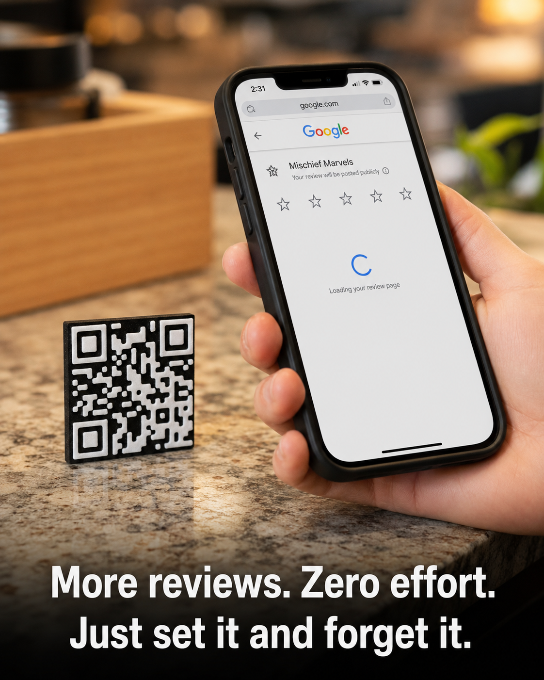 ScanTile Custom QR Code Tile, Premium 3D Printed Business Card Alternative, 2x2 Logo Leave Behind for Small Business