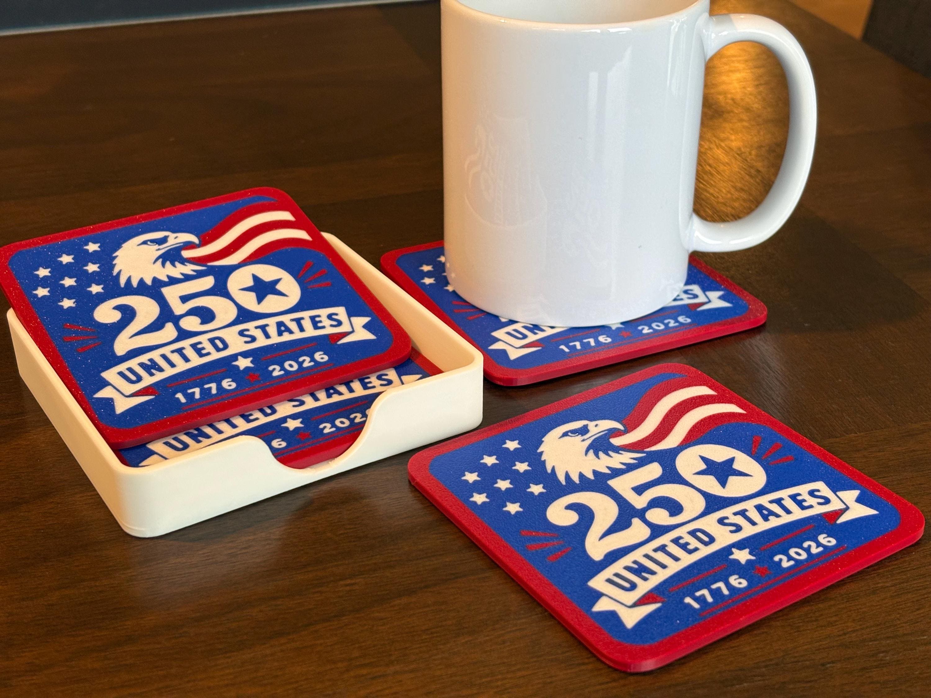 America 250th Anniversary Coasters