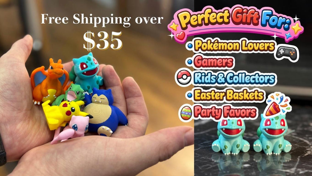 3D Printed Mini Pocket Monster Figurines – Legendary & Retro Creature Collectibles | Gamer Desk Decor | Pick Your Favorites