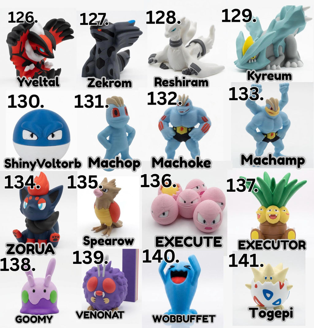 3D Printed Mini Pocket Monster Figurines – Legendary & Retro Creature Collectibles | Gamer Desk Decor | Pick Your Favorites
